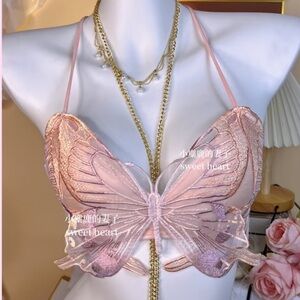 Mermaid Princess Butterfly Camisole with Padded Bra